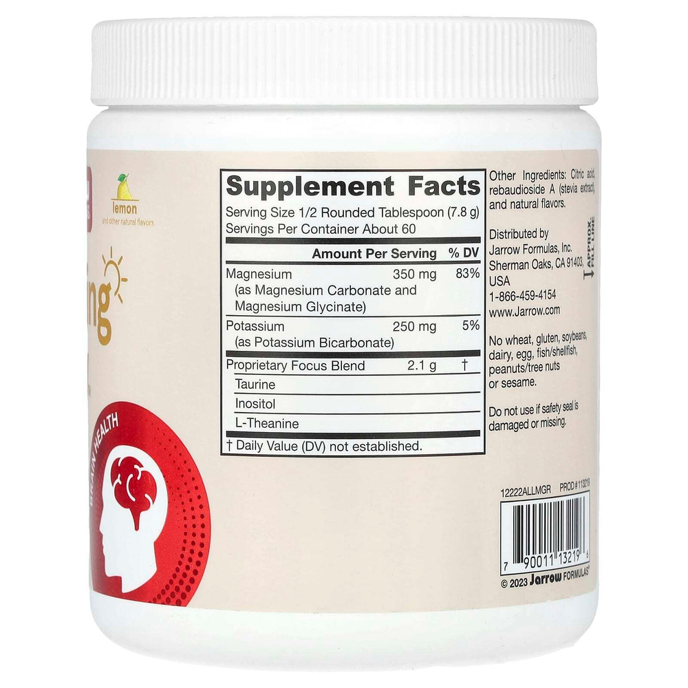 Jarrow Formulas, Vegan Calming Day, лимон, 465 г (16,4 унции)