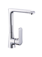 Смеситель кухня MELODIA Heavy Metal картридж д.35мм высокий Г-излив хром MDV35615 без подводки