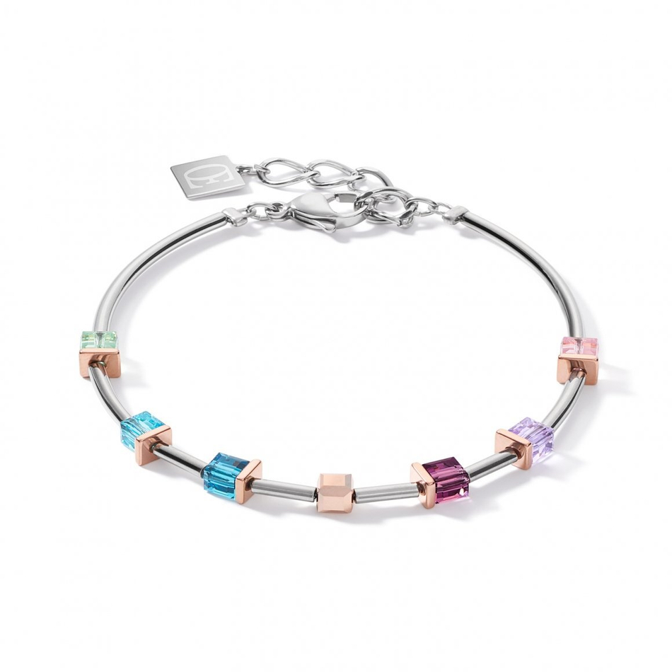 Браслет Coeur de Lion Multicolor 5062/30-1578 цвет голубой, розовый, зеленый