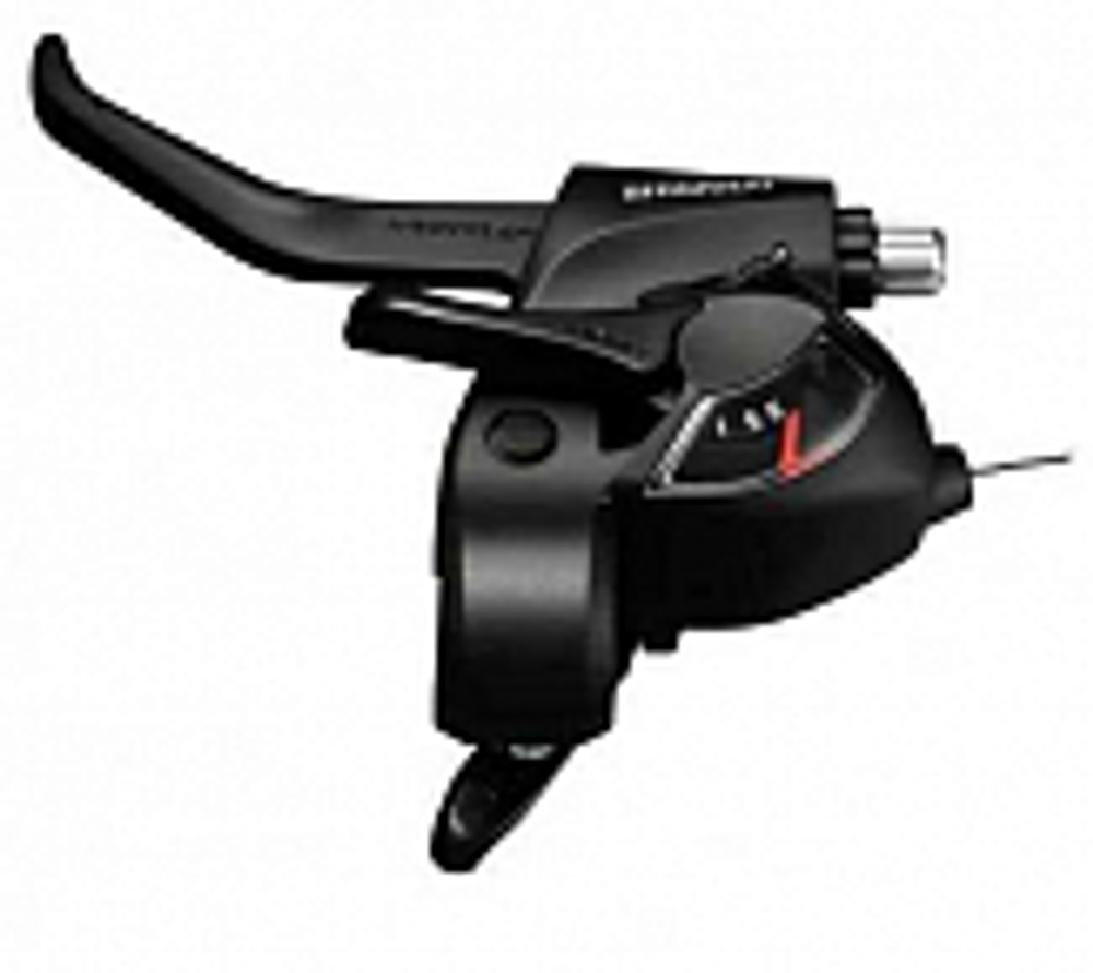 Шифтер триггерный с ручкой тормоза ST-EF41 Tourney SHIMANO левый 3 cкоростей, с тросом 1800мм