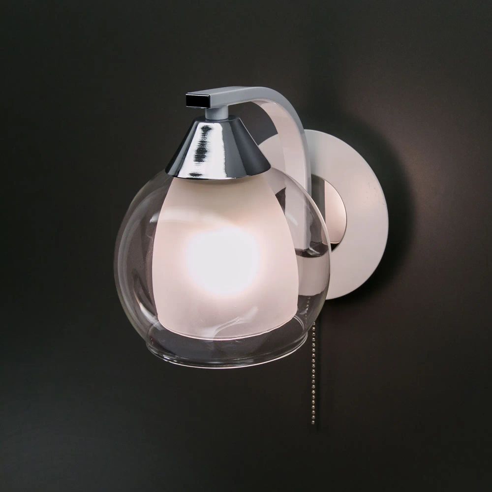 Citilux Кристи CL152310 Бра с выключателем Белое Хром