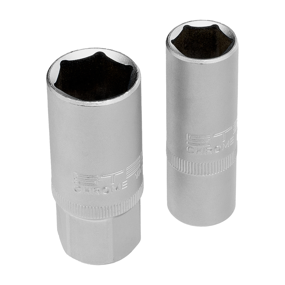 Набор инструментов, 1/2", 1/4", CrV, 12 гранные головки, пластиковый кейс, 76 предметов Stels