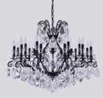 Подвесная люстра Crystal Lux MAGNIFICO MAGNIFICO SP19 BLACK/TRANSPARENT