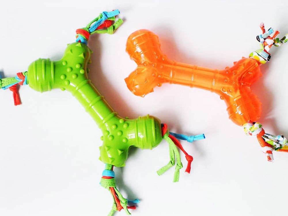 SuperDesign игрушка для собак "Косточка" силиконовая 18 см