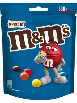 Драже M&M's Криспи с хрустящим центром 130 г * 5 шт