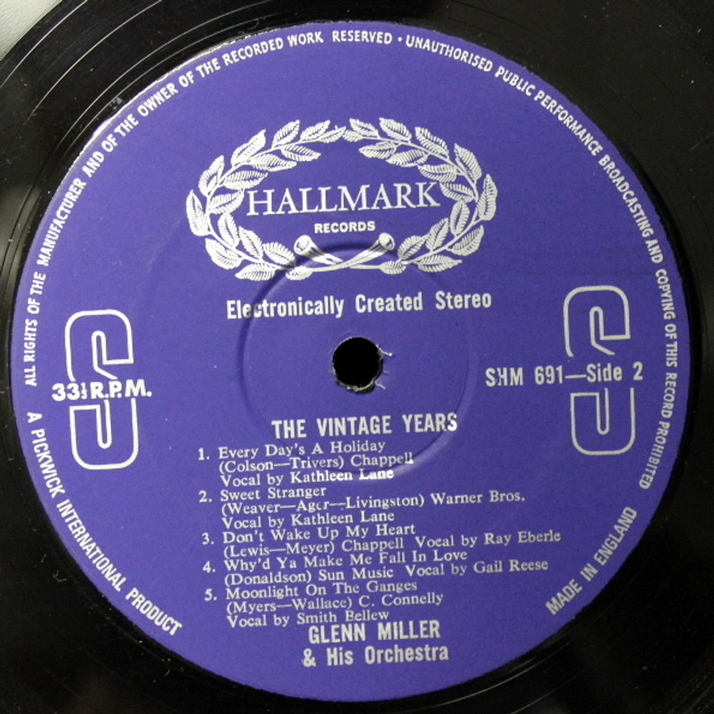 Glenn Miller / The Vintage Years (LP)