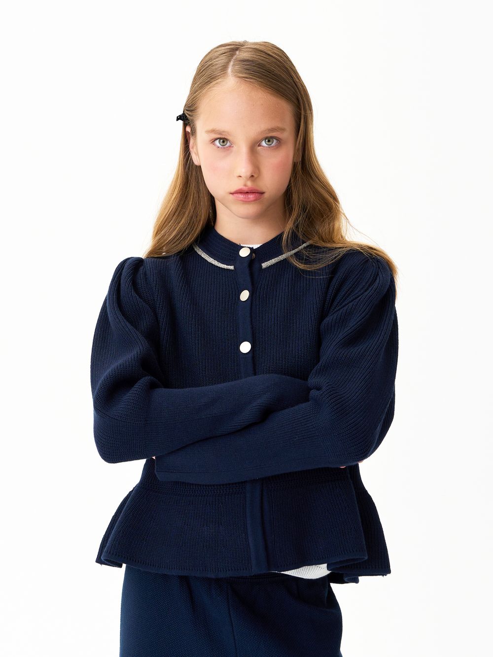 Кардиган для девочки AT1405 синий