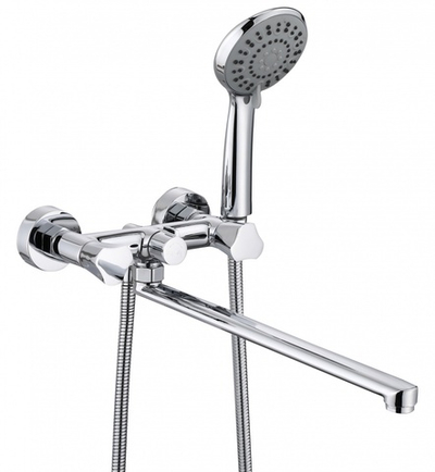 150142 Смеситель 2-руч. для ванны дл. плос. (КРУГ.) ViEiR (10/1шт)