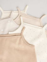 Боди без рукавов для малышей Next E58-045, 5 шт., Бежевый