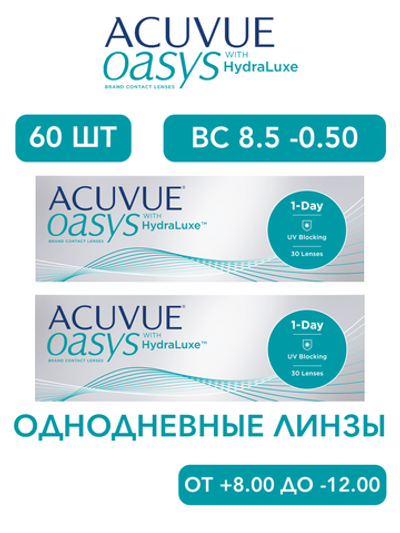 Однодневные контактные линзы Acuvue Oasys 1-Day (комплект 60 линз)