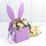 Коробка 18х9.5х31 см "Зайка" С ушками (Сиреневый)