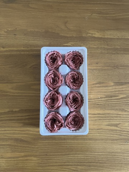 Роза пиновидная бургунди d=4-5 см (упак 8 шт)