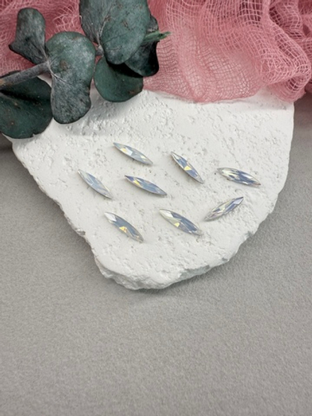 Наветт Navette spfinx 15*4 мм, White Opal