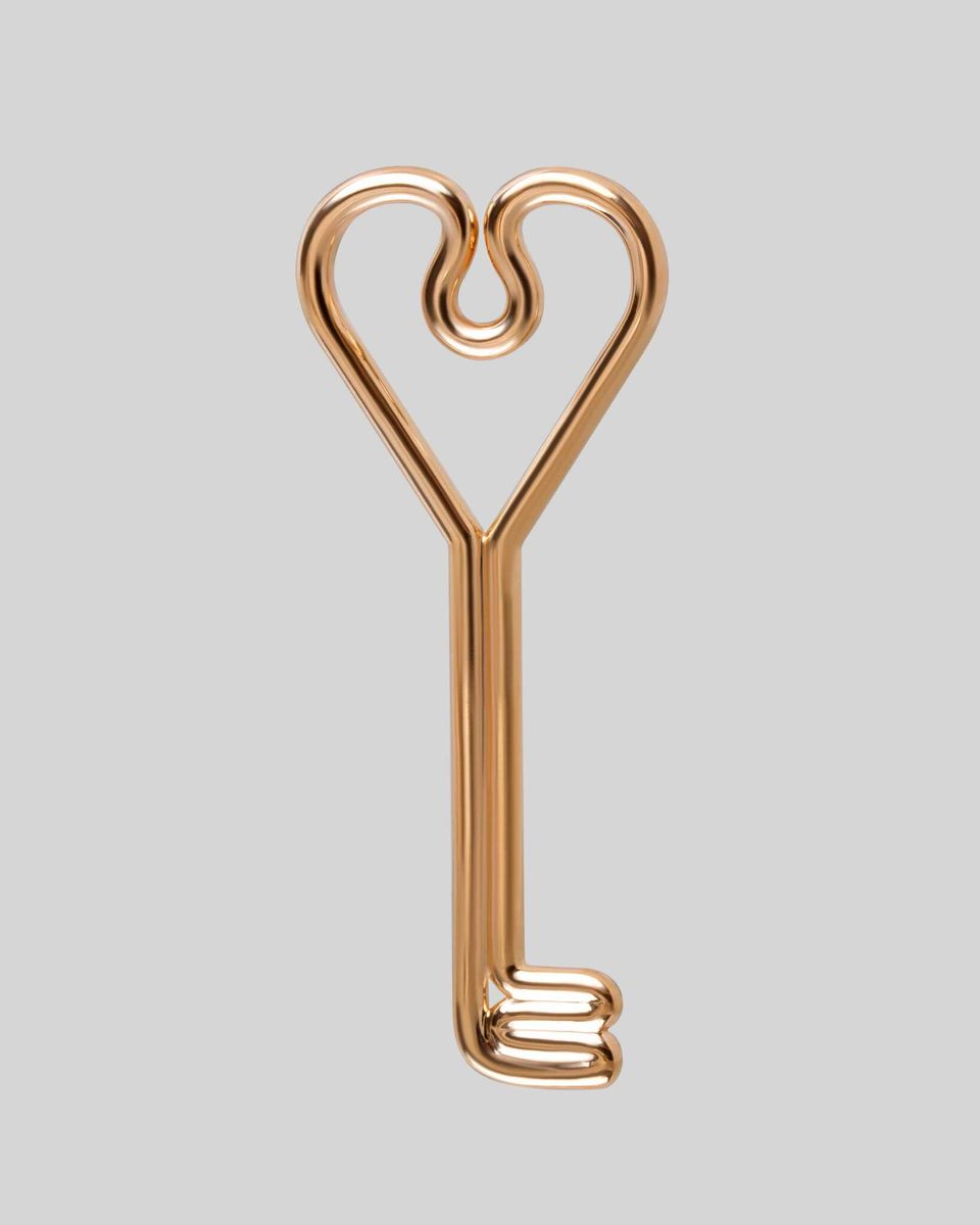 Кулон Neverending Heart Key Golden