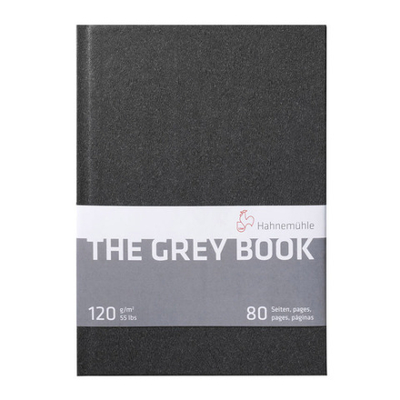 Hahnemuhle Блокнот для набросков "Grey Book", 120 г/м2, А5, 40 л, светло-серый, жесткая обложка