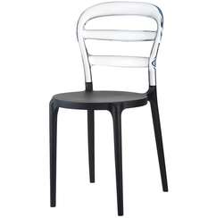 Стул Miss Bibi черный/прозрачный