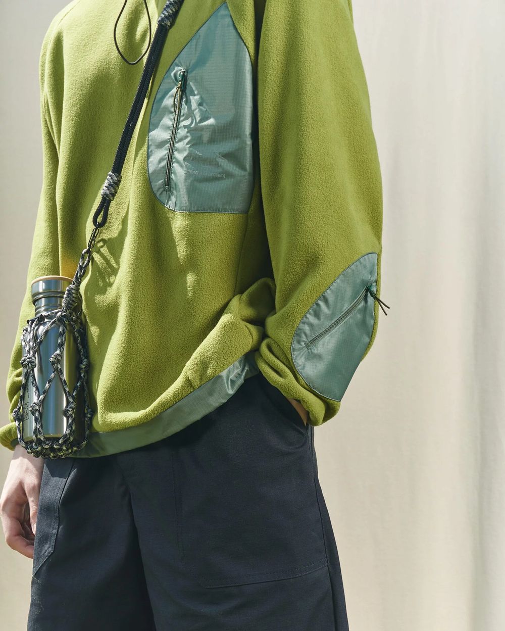 Толстовка Called a Garment Utilitarian золотая оливка