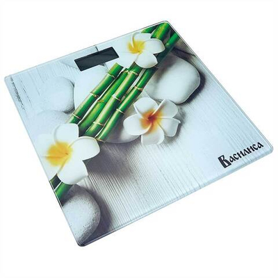 Весы 180 кг 26×26 см электронные напольные ВАСИЛИСА ВА-4012 "Спа"