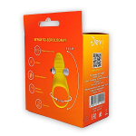 Желтое эрекционное виброкольцо 3,3см Devi Banana Ring VD-106