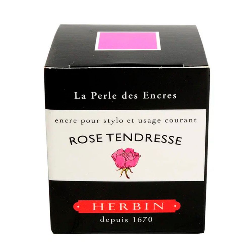 Чернила во флаконе Herbin 30 мл Rose tendresse нежно-розовые (13061T) 2