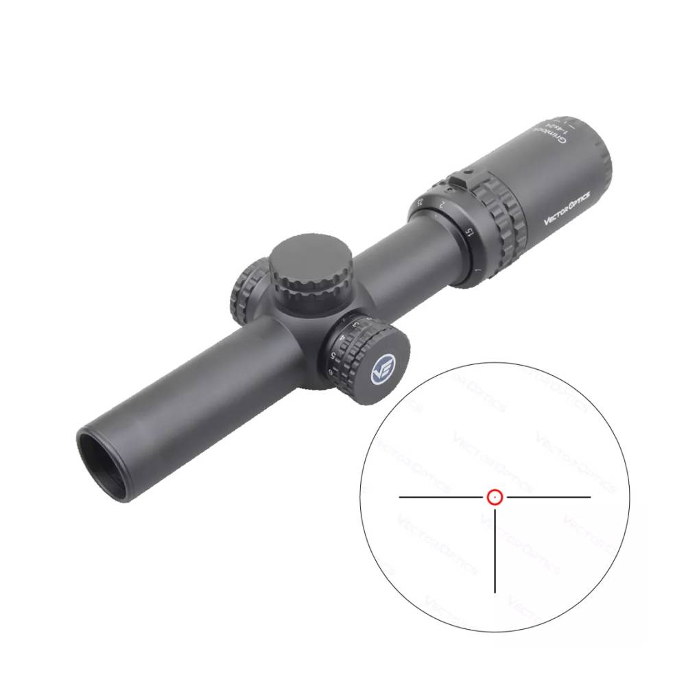 Оптический прицел Grimlock 1-4x24, Vector Optics ( Сетка VTC-DND / с подсветкой )