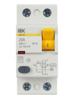 Выключатель дифференциального тока (УЗО) 2п 25А 100мА тип AC ВД1-63 KARAT IEK MDV10-2-025-100