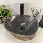 Каменная раковина из речного камня RS-04976 (39*36*15) 0860 из натурального камня