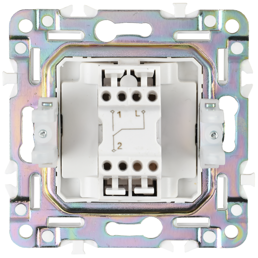 SKANDY Выключатель 1-клавишный проходной 10А SK-V02Bl черный IEK