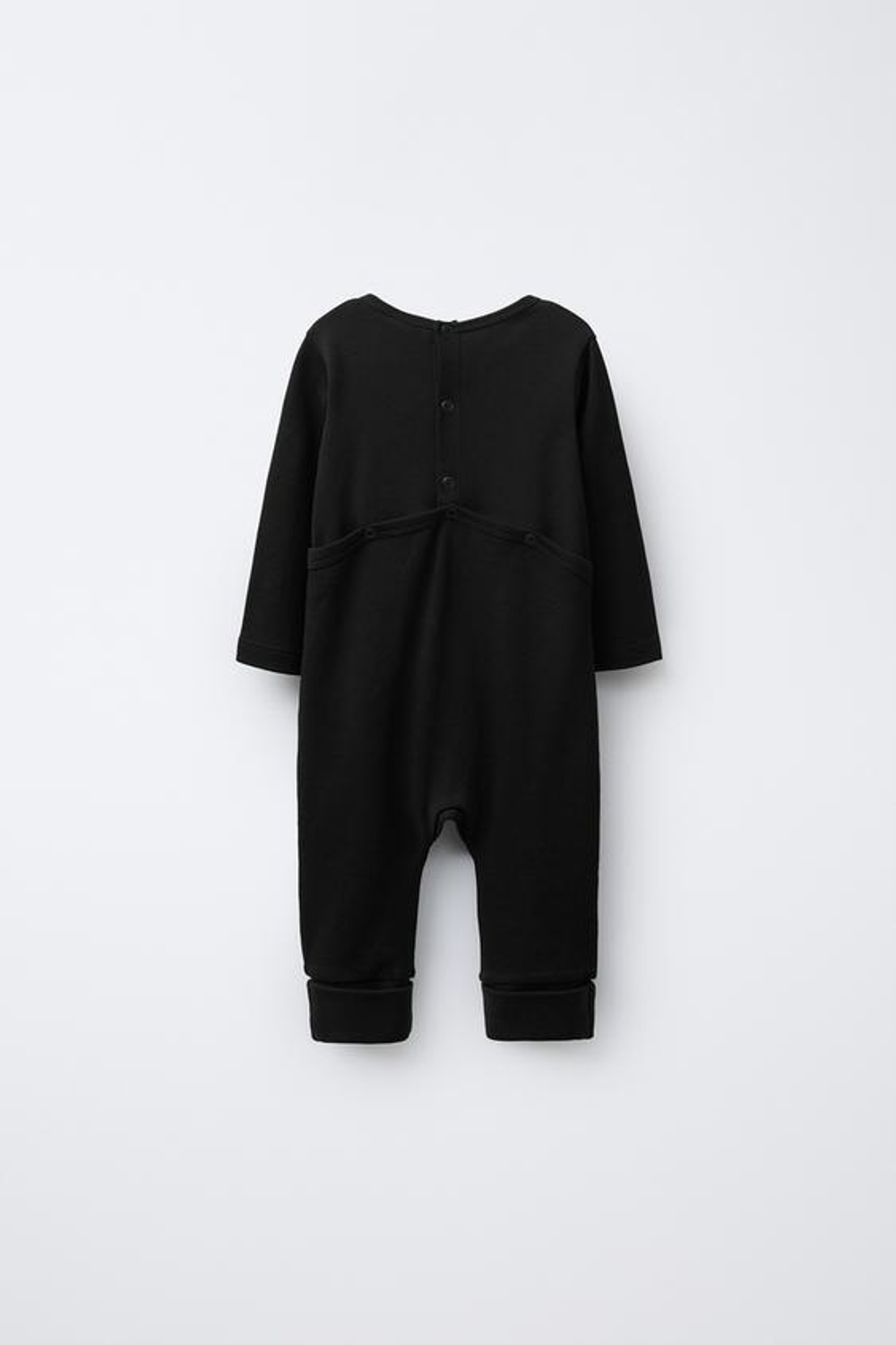 ZARA ПИЖАМА-СЛИП С ПРЕОБРАЗУЕМЫМИ СТОПАМИ, СКЕЛЕТ, СВЕТЯЩАЯСЯ В ТЕМНОТЕ, ЧЕРНЫЙ