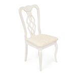 Стул - Афродита/ Aphrodite дерево гевея, 46х54х99см, butter white, ткань кремовая с рисунком (3321)