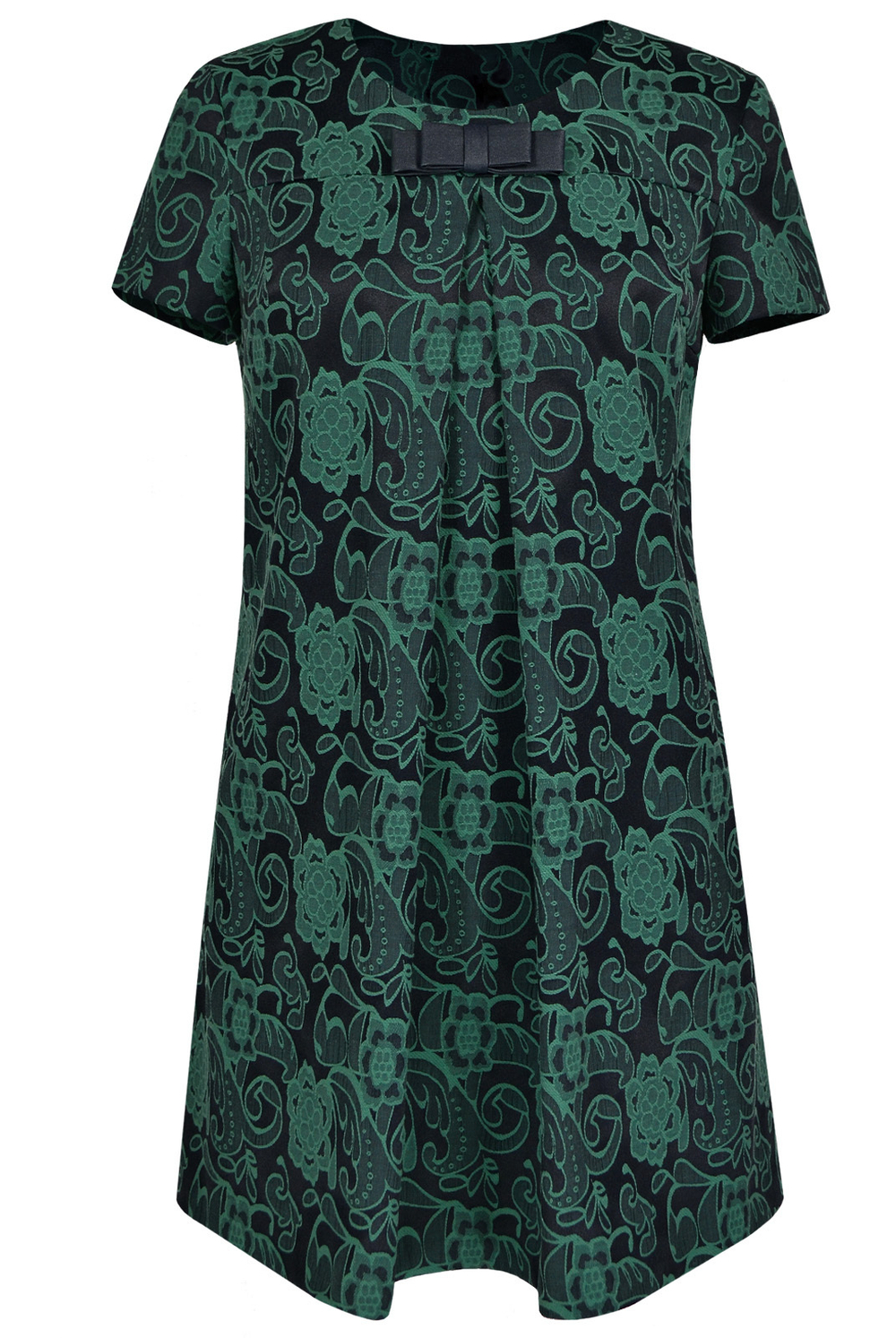 Платье женское 1248оп, зел.цветы #211ЗЦ051248оп