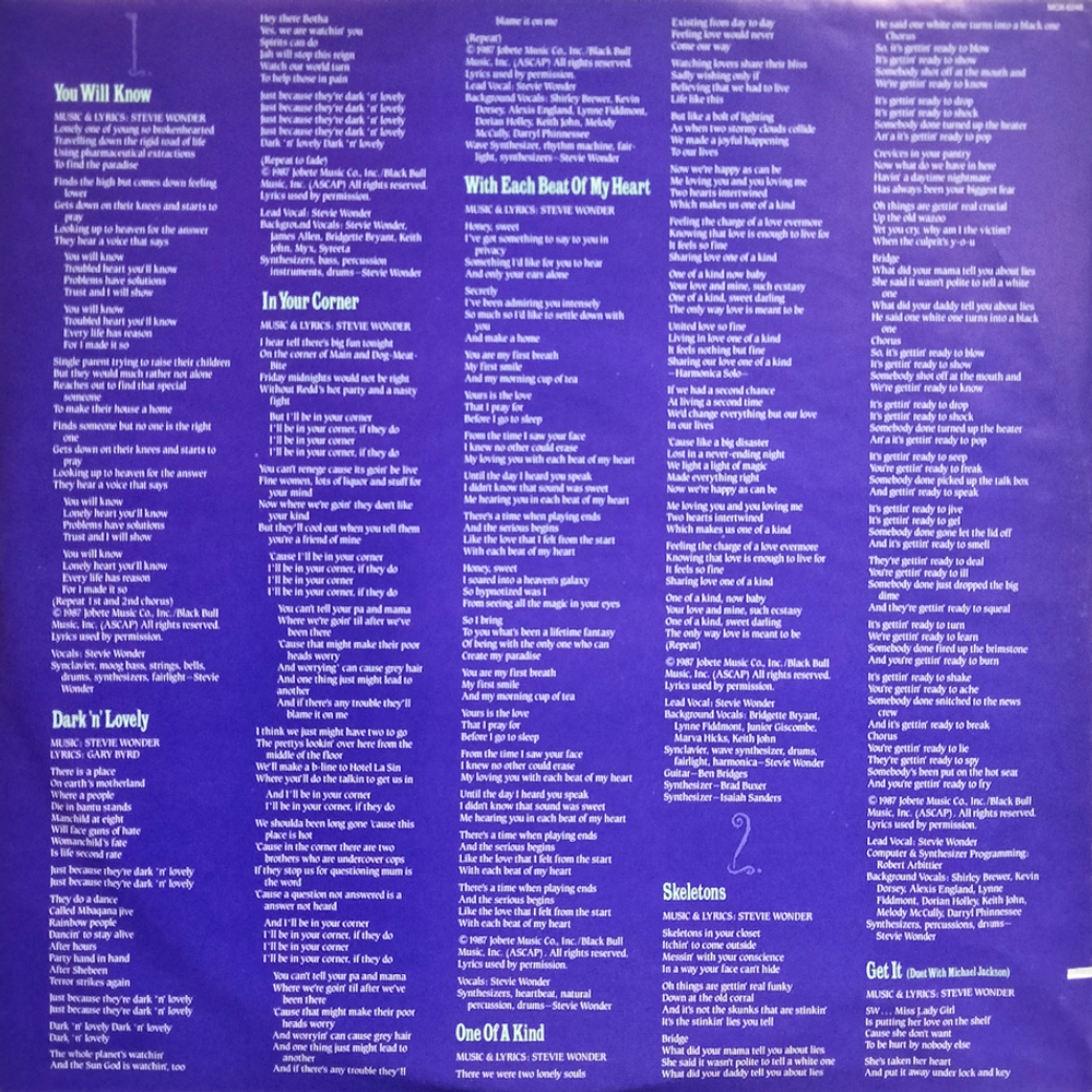 Stevie Wonder / Characters (LP)