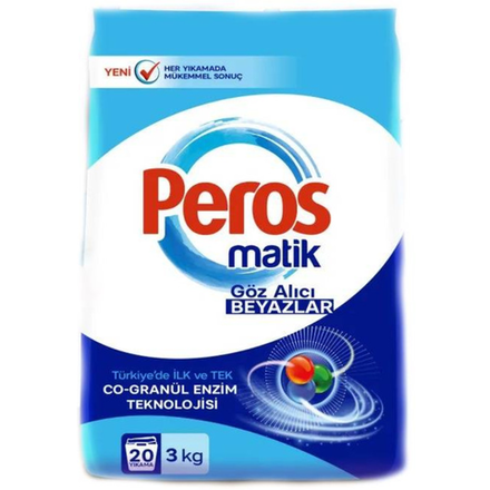 Стиральный порошок Peros для белого белья 3 кг