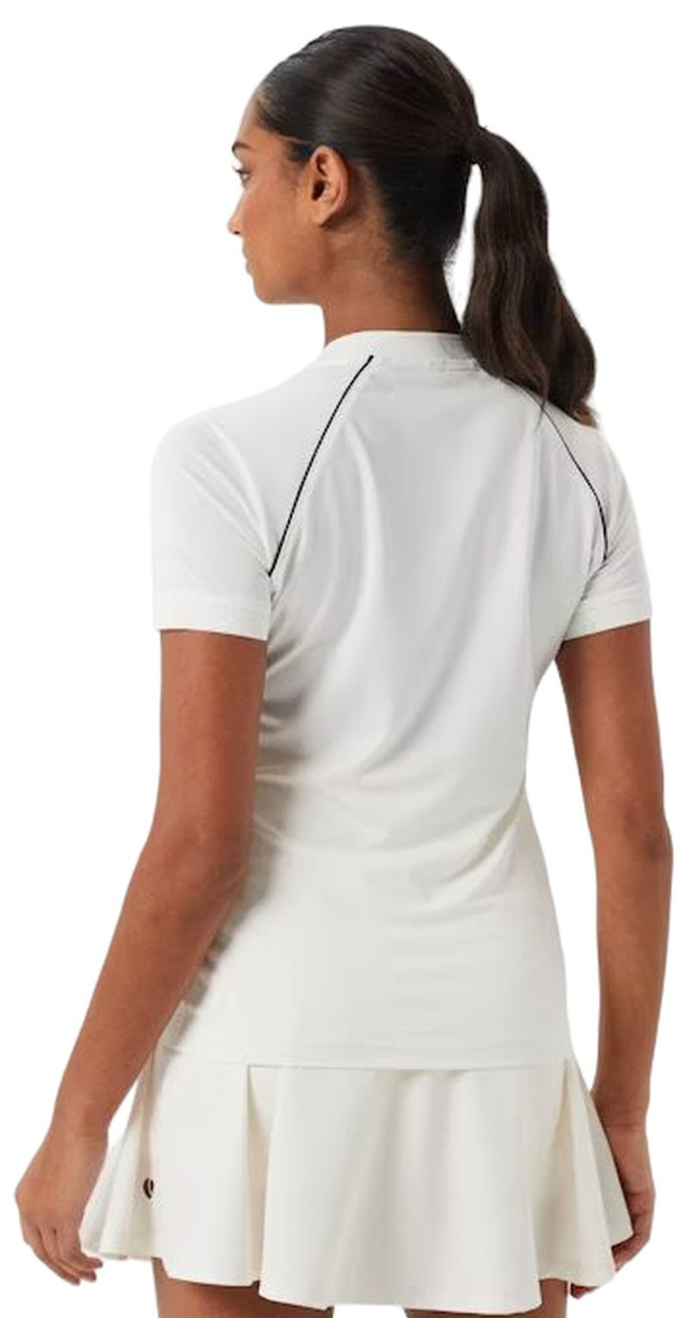 Женское поло Björn Borg Ace Zip - белый