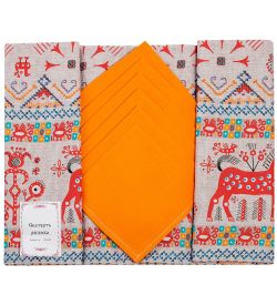 ТК-540 Скатерть с салфетками (рогожка)