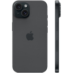 Смартфон Apple A3092 iPhone 15 128Gb черный моноблок 3G 4G 2Sim 6.1" 1179x2556 iOS 17 48Mpix 802.11