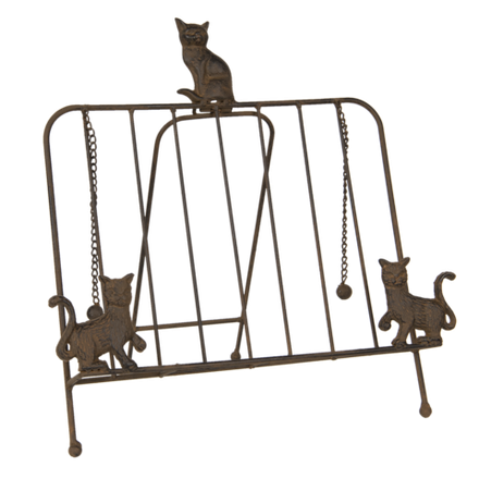 Подставка для книги "Кошки" 38х25х38см Металл