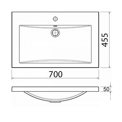Комплект Тумба Azario KANTRI 70/2Н 700х455х865 напольная, с раковиной Фостер 70, белый глянцевый (CS00097252)