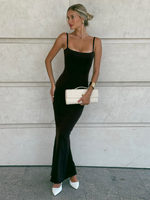 Платье обтягивающее на бретелях