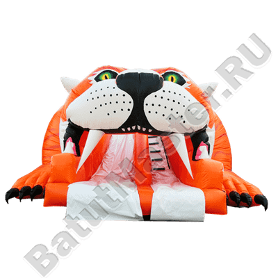 Детский надувной батут-горка "Тигр"
