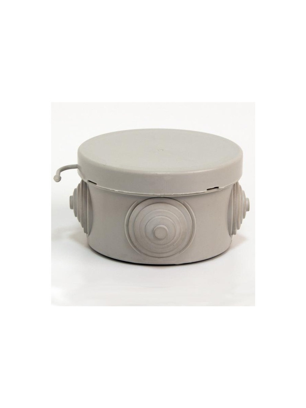 Коробка распределительная ОП 65х40мм 4 каб. вводов IP54 сер. (круг.) TOKOV ELECTRIC TKE-KR-65-40-C06