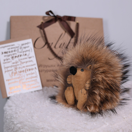 Ёжик Тофу (большой) мех енота