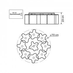 Потолочная люстра Lightstar Nubi 802090
