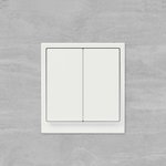 Инвертор двухклавишный, KANT, белая магнолия