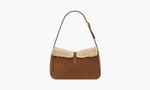 Сумка Saint Laurent Le 5 À 7 Suede Hobo Bag "Dark Cigar/Natural Beige"