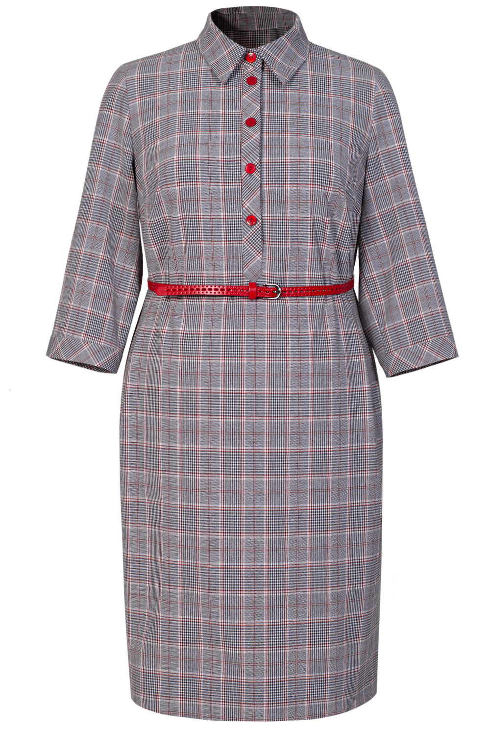 Платье женское 1655А, клетка #412Клв051655А