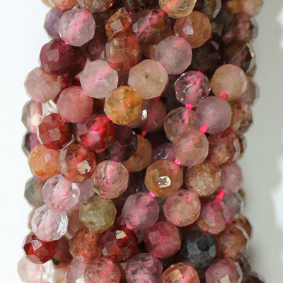 Шпинель цветная юв. огранка бусины 4мм