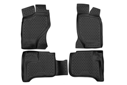 Коврики Standard, в салон NISSAN NP300 2008- , 4 шт. (полиуретан, чёрные) Element.NLC.36.25.210