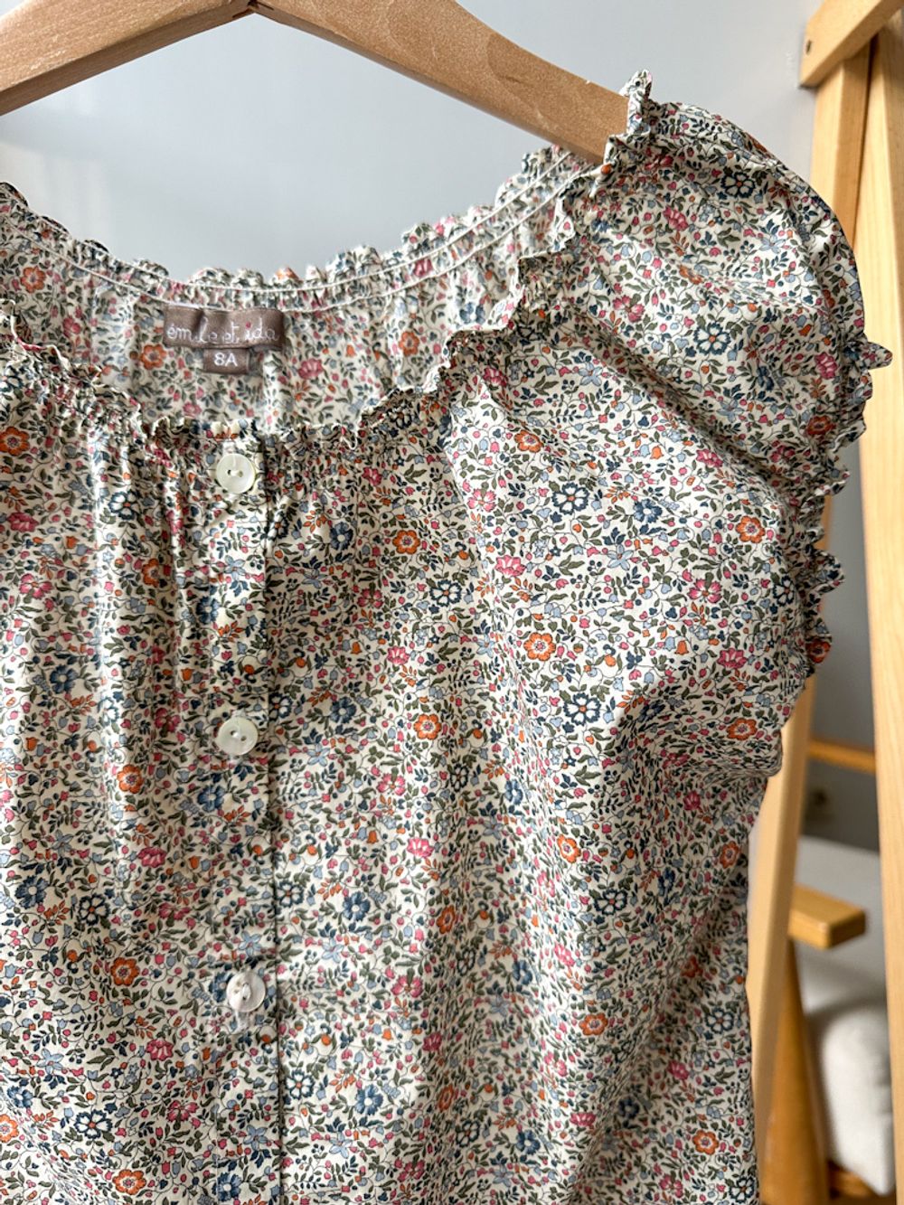 Хлопковая блузка Emile et Ida, 128