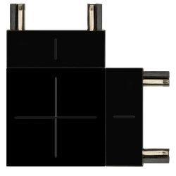 Коннектор питания ЭРА TRM-S5-CC BK для магнитного шинопровода угловой черный | Магнитный шинопровод и аксессуары